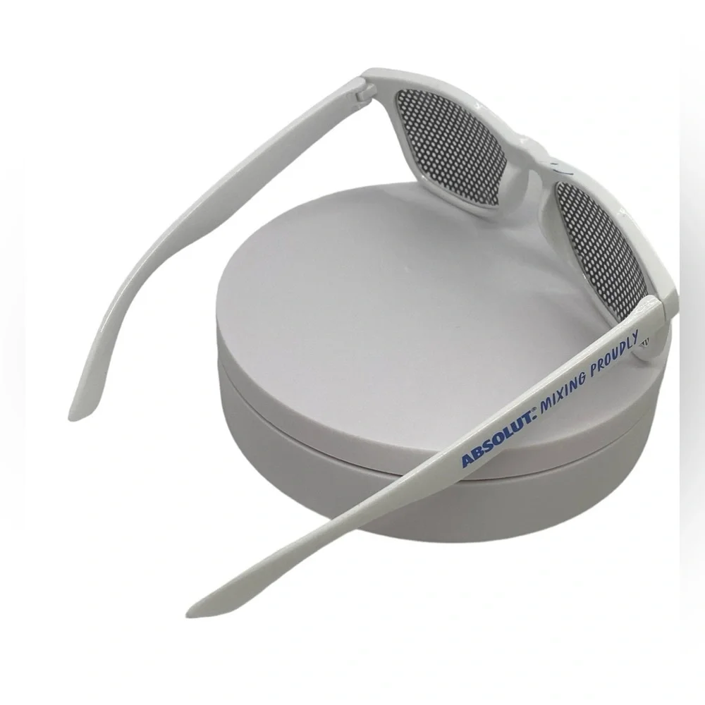 LGBTQ Sunglasses White Plastic Frames Pride Six Colors Lenses Absolut